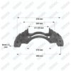 Caliper Carrier - R - 22.5"