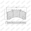 Brake Pad Set W: 240.1 mm, H: 125 mm, T: 25 mm — image 1