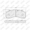 Brake Pad Set W: 247.5 mm, H: 105.1 mm, T: 30 mm — image 1