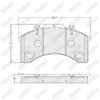 Brake Pad Set W: 205.7 mm, H: 110 mm, T: 25 mm — image 1
