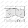 Brake Pad Set W: 204 mm, H: 99.7 mm, T: 30 mm — image 1