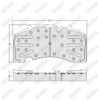 Brake Pad Set W: 210 mm, H: 108 mm, T: 30 mm — image 1