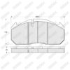 Brake Pad Set W: 249.5 mm, H: 118.3 mm, T: 28 mm — image 1