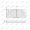 Brake Pad Set W: 177 mm, H: 77 mm, T: 22 mm — image 1